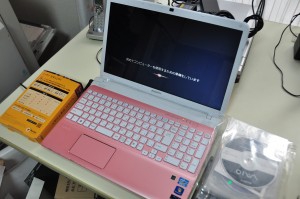 VAIOハードディスク交換作業